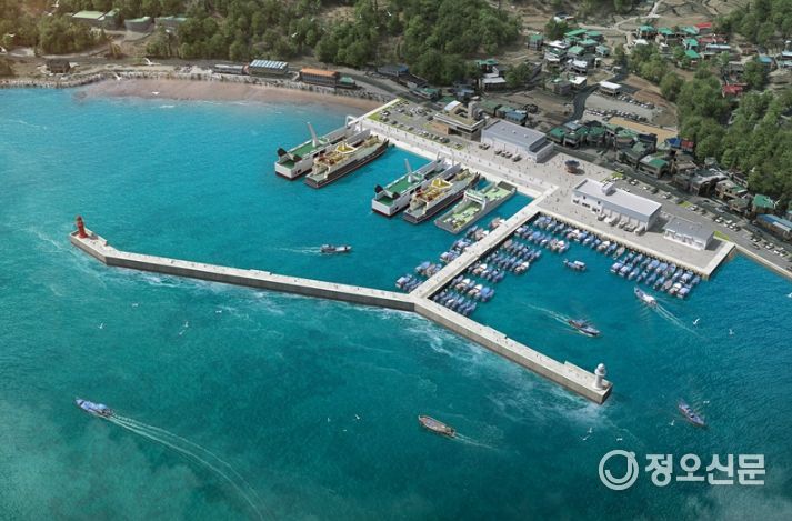 중화항 개발사업 조감도