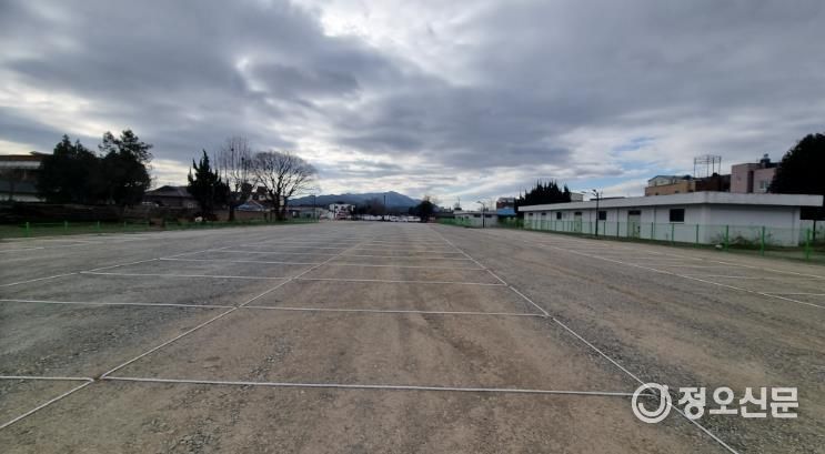 임시주차장 조성현장