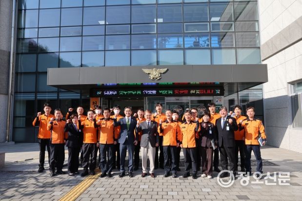 김하수 청도군수, 설 명절 맞이 현업기관 방문 격려