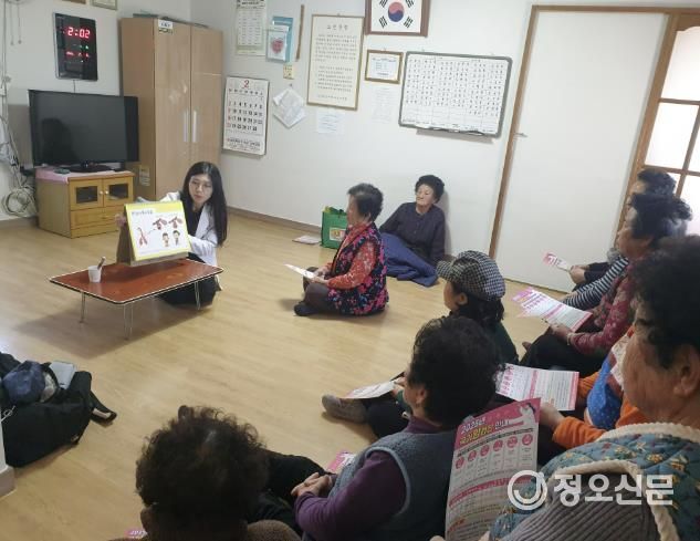 예천군, 경로당 방문 어르신 대상으로 노인 천식 예방교육 실시