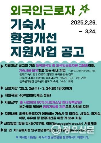 김해시, 외국인근로자 기숙사 환경 개선 지원