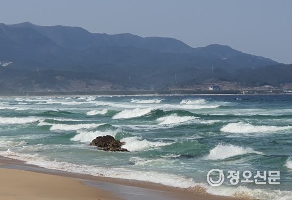 너울성 파도 주의(3. 1. 울진해경제공)
