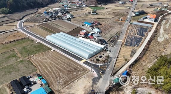 통영시 광도면 대촌마을 우회도로 부분 개통