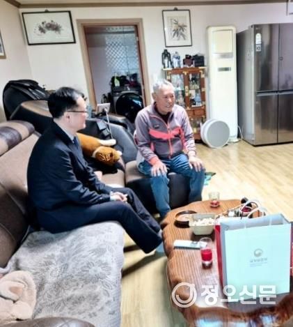 서해수호유족위문사진