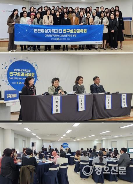 인천여성가족재단, 연구성과공유회 성료