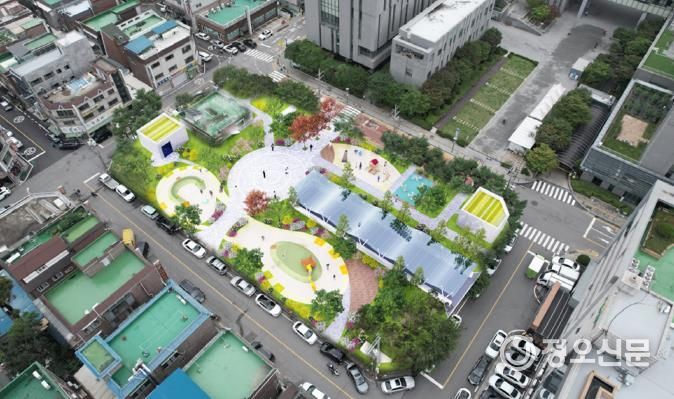 용인특례시가 수지구 풍덕천동 토월공원에 조성할 공영주차장 조감도