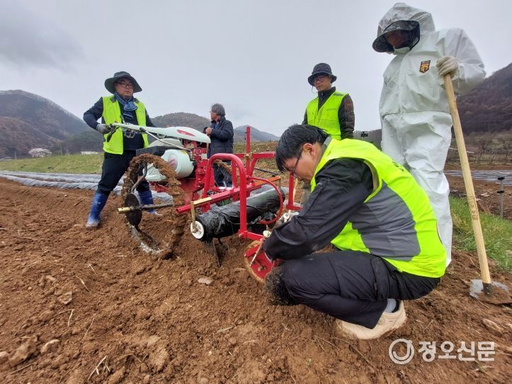 산불 피해 농가에 따뜻한 응원과 실질적인 도움을 드리다 영양군 농업기술센터 직원들, 산불피해 농가 일손 돕기