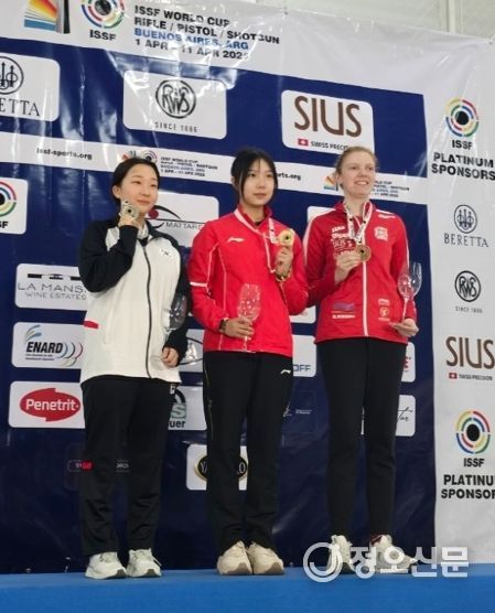 울진군청 사격팀 권은지, ISSF 월드컵 여자 10M 공기소총 한국신기록 경신!