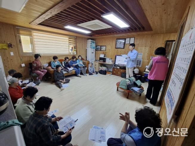 봉화군보건소, 경로당 감염병 예방 교실 운영