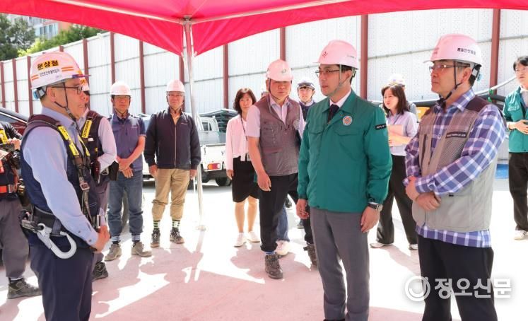 성남동 재개발 공사현장 현장점검