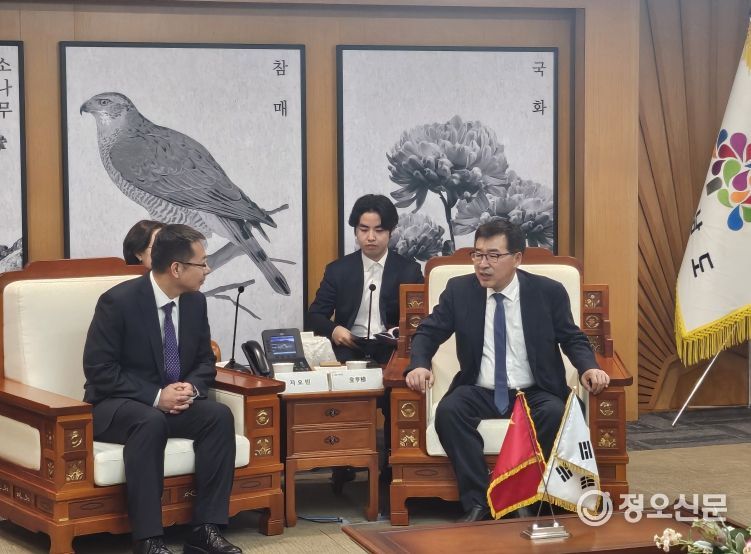 中 허베이성 공상업연합회 대표단 접견