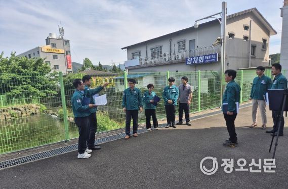 김제홍 사천시 부시장, 여름철 풍수해 대비 현장 점검 실시