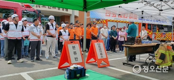 거창군, 거창군립노인요양병원 화재 대피 훈련 실시