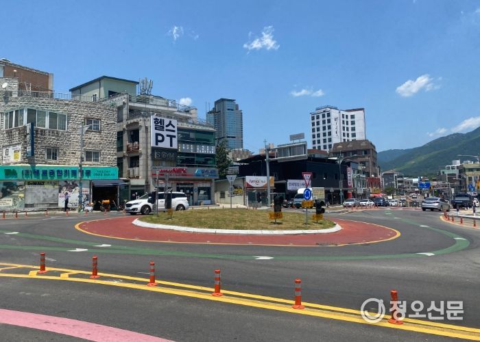 회전교차로 전경