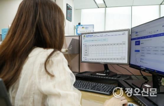 ‘출생축하금 스마트 관리시스템’ 이용 모습