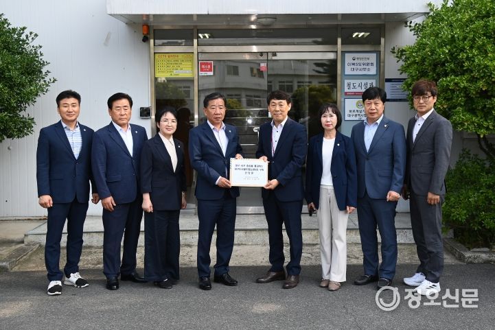 서구의회, 서구 도시철도 순환선 구축 촉구 건의문 전달